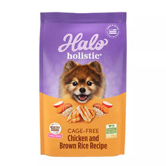 Halo Holistic Dry Dog Food - Cage-free Chicken & Brown Rice, Organic
