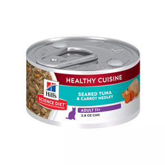 Hill's Science Diet Adult 11+ Healthy Cuisine Cat Food - Tuna & Carrot Medley
