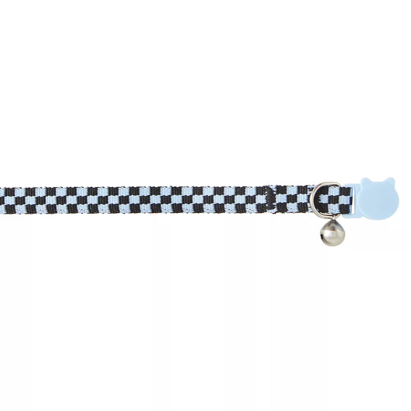 Whisker City® Blue Checkered Easy Release Kitten & Cat Collar