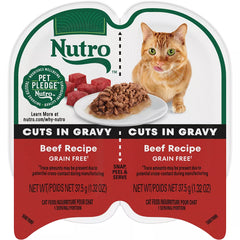 Nutro Cat -  Adult, Wet Food, Cuts in Gravy, Split Cup, 2.64 OZ