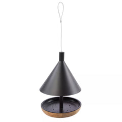 All Living Things® Wild Bird Black & Wood Feeder