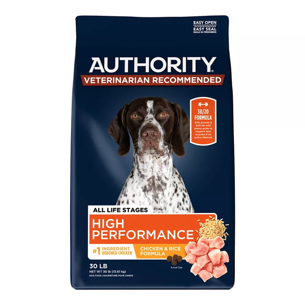 Authority Everyday Health High Performance All Life Stages Dry Dog Food - Chicken & Rice