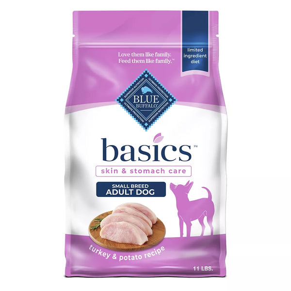 Blue Buffalo Basics Skin & Stomach Care Small Breed Adult Dog Food - Turkey