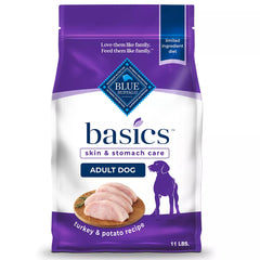 Blue Buffalo Basics Skin & Stomach Care Adult Dog Food - Turkey
