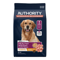 Authority Healthy Weight Large Breed Adult Dog Dry Food - Chicken & Rice, 34 lb