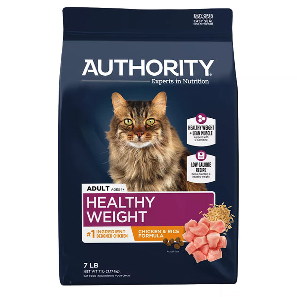 Authority Healthy Weight Adult Cat Food - Chicken & Rice