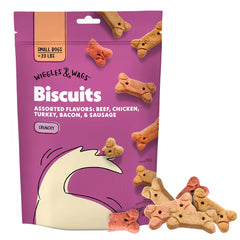 Wiggles & Wags Biscuits Assorted Flavors Dog Treats 15 OZ
