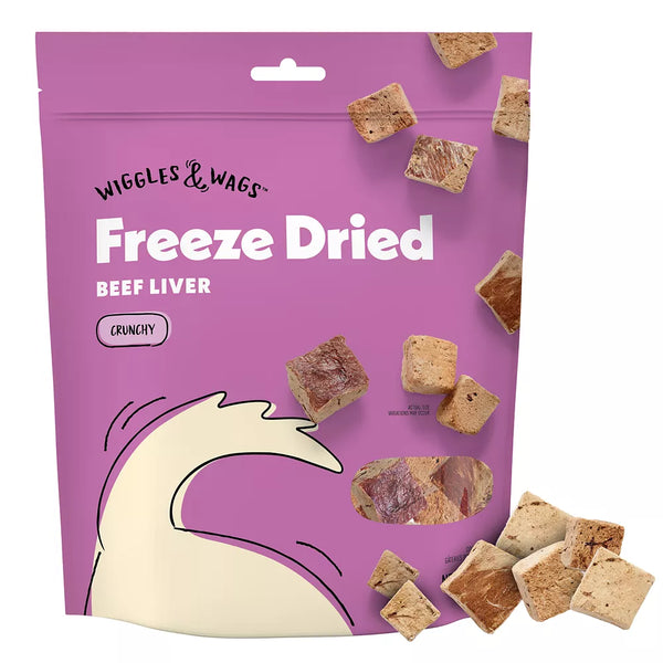 Wiggles & Wags Freeze Dried Beef Liver Dog Treats