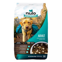 Nulo Raw Medley Adult Dog Food - Kibble Plus Freeze Dried Pieces, Salmon, Sweet Potato & Turkey