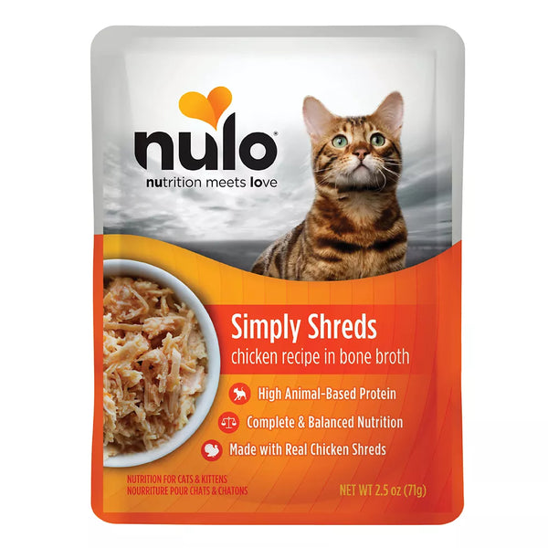 Nulo Simply Shreds Cat Food Topper - High Protein, 2.5 Oz
