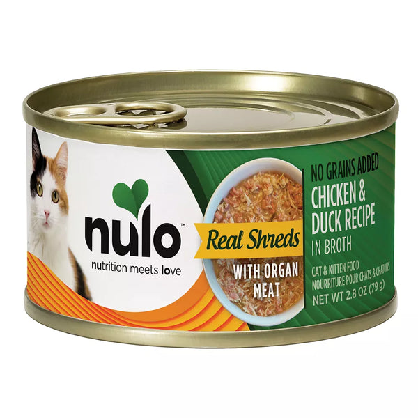 Nulo Real Shreds with Organ Meat All Life Stages Cat Wet Food - Grain Free, In Broth, 2.8 Oz