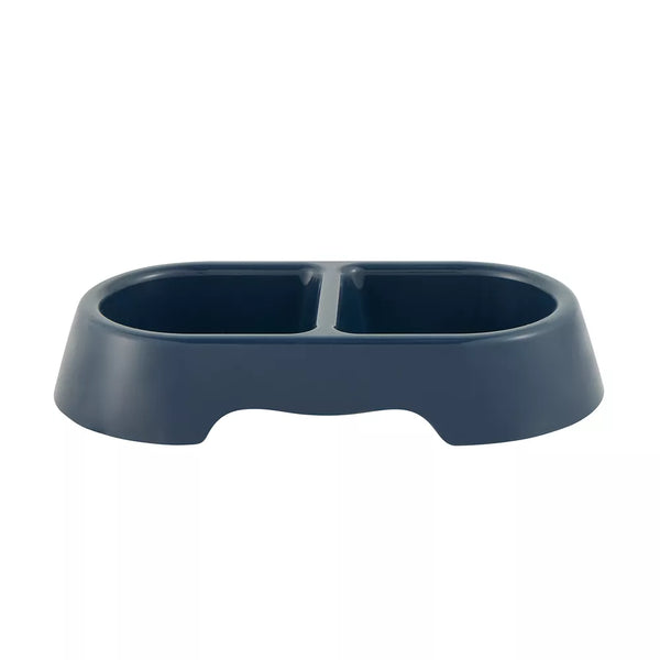 Whisker City® Navy Double Bowl