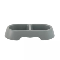 Whisker City® Grey Double Bowl