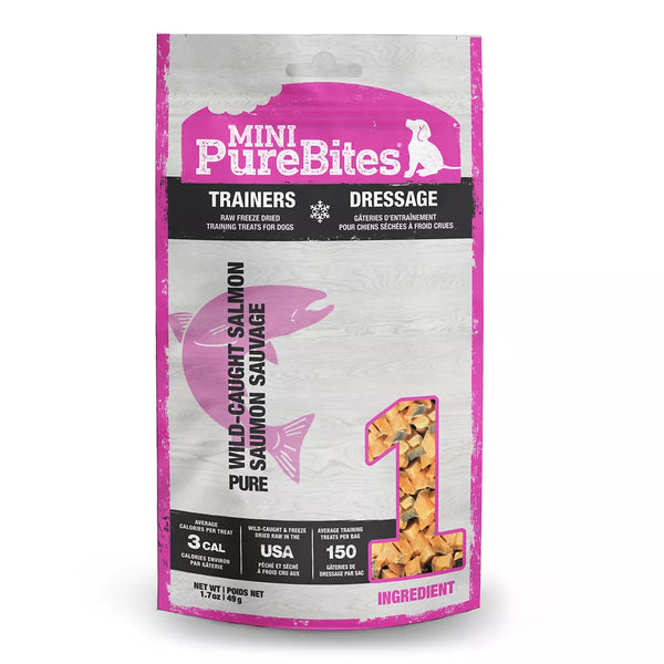 Mini-PureBites RAW Freeze Dried Trainers Dog Treats - Salmon