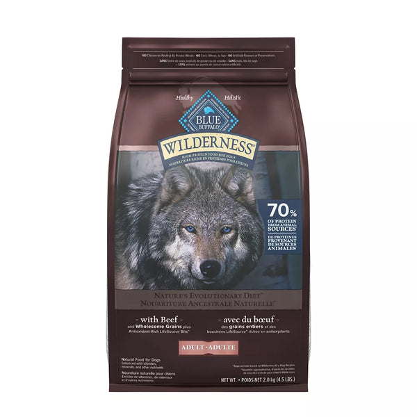 Blue Buffalo Wilderness Adult Dry Dog Food - Beef