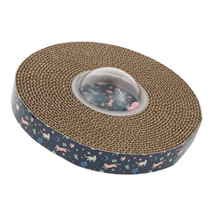 Whisker City® Navy Wobble Corrugate Cat Scratcher