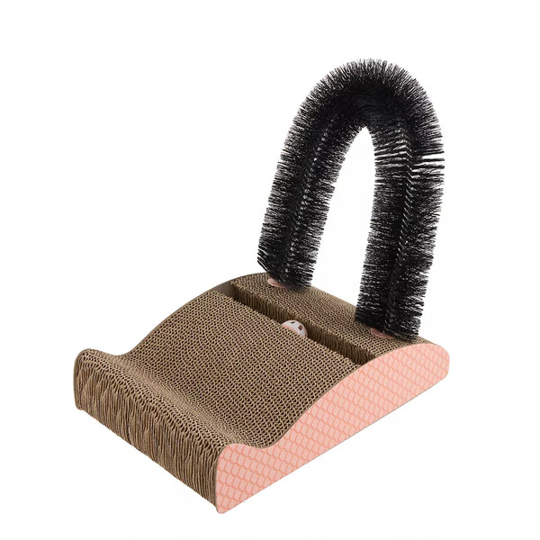 Whisker City® Fish Brush Novel Corrugate Cat Scratcher