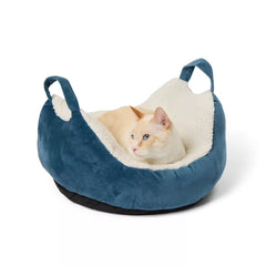 Whisker City® Navy Cradle Cat Bed
