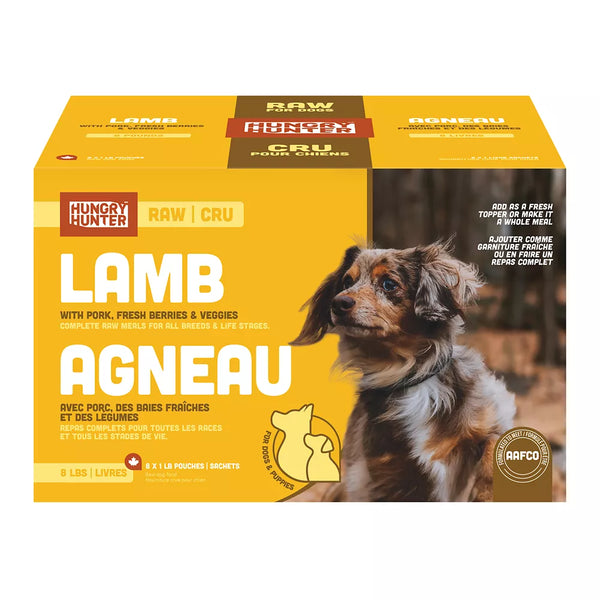 Hungry Hunter Frozen Raw Dog Food - Lamb
