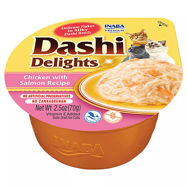 Inaba Dashi Delights Adult Cat Treat - Chicken & Salmon