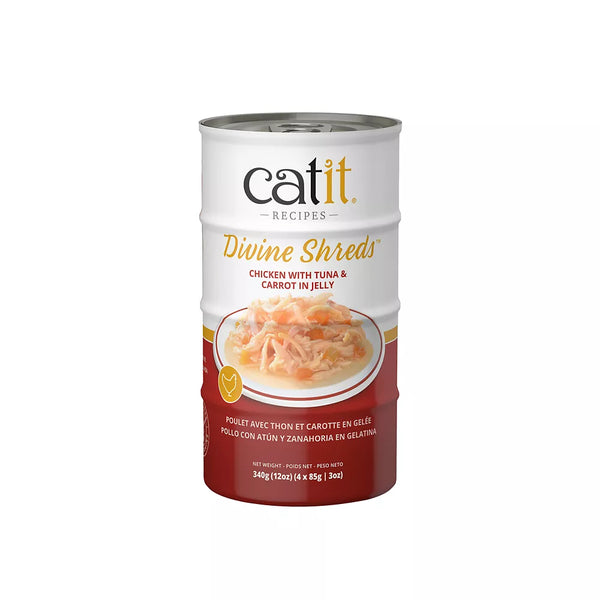 Catit Divine Shreds Cat Food - Chicken with Tuna and Carrot