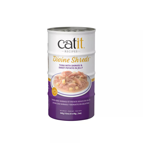 Catit Divine Shreds Cat Food - Tuna with Shrimp and Sweet Potato