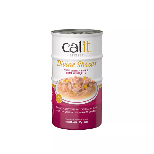 Catit Divine Shreds Cat Food - Tuna with Shrimp and Pumpkin