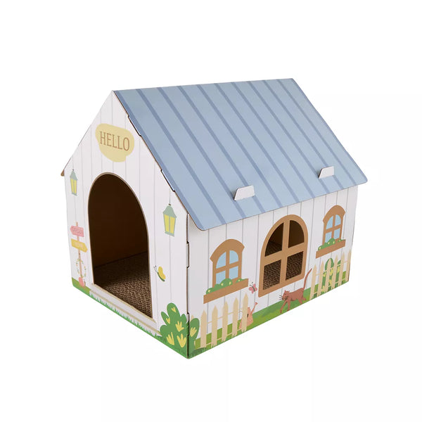 Whisker City® Cottage Corrugate Cat Scratcher