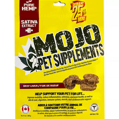 Mojo Pet Supplements Hemp Sativa Chewable Tablets for Dogs & Cats - Beef Liver