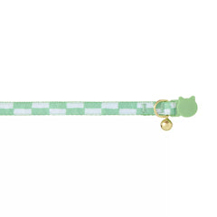 Whisker City® Green Checkered Cat Collar