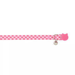 Whisker City® Pink Checkered Cat Collar