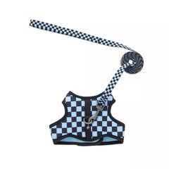 Whisker City® Pink Checkered Kitten Harness and Leash Combo Set