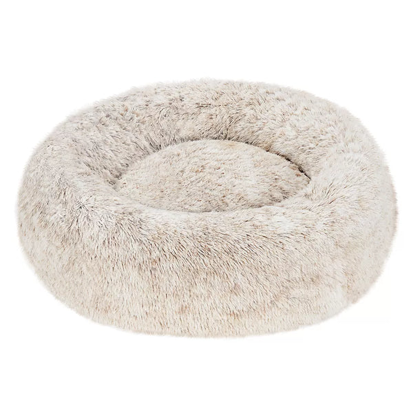 FurHaven Calming Cuddler Donut Pet Bed Tan 36"