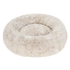 FurHaven Calming Cuddler Donut Pet Bed Tan 36"