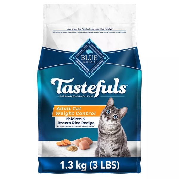 BLUE Tastefuls Adult Dry Cat Food - Chicken & Brown Rice