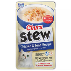 Inaba Churu Stew Adult Lickable Cat Treat - Chicken & Tuna