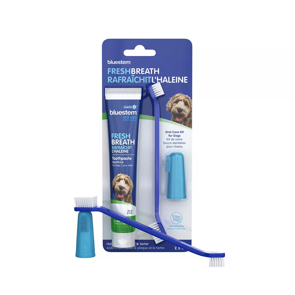 bluestem® Oral Care Kit for Dogs - Vanilla Mint Flavour