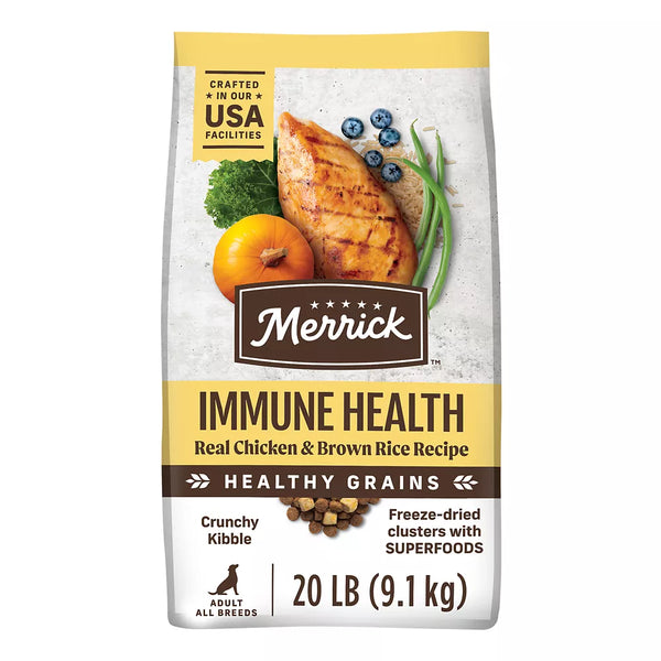 Merrick Healthy Grains Immune Health Recipe Adult Dog Dry Food - Chicken & Rice