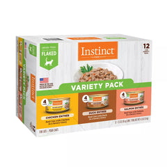 Instinct® Adult Wet Cat Food - Flaked Entree, Variety Pack, 12 CT