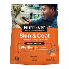 Nutrivet Peanut Chicken & Salmon Skin & Coat Biscuits