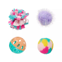 Whisker City® Ball Cat Toys, 4 Count