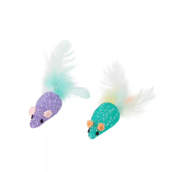 Whisker City® Mesh Mice Cat Toys, 2 Count