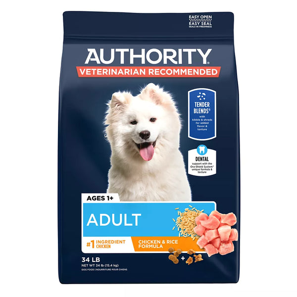 Authority Everyday Health Tender Blends Adult Dry Dog Food - Chicken & Rice