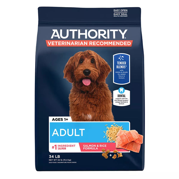 Authority Everyday Health Tender Blends Adult Dry Dog Food - Salmon & Rice