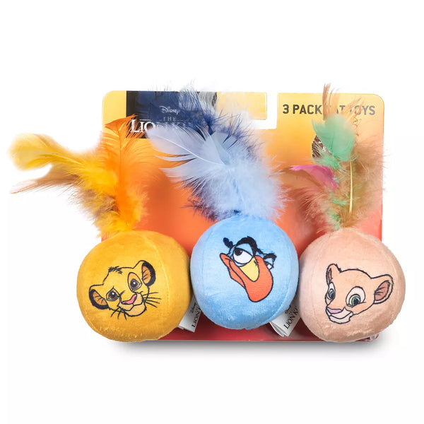 Disney The Lion King 3-Piece Cat Toy Balls with Feathers