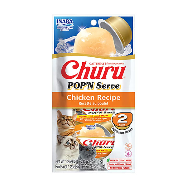 Inaba Churu POP'N Serve Cat Treats - 2.4 Oz