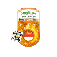 Doggijuana® Tuffer Chewer Pretzel Refillable Dog Toy