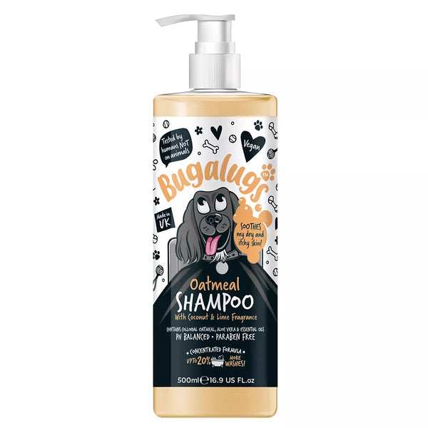 Bugalugs Oatmeal Dog Shampoo, 16.9 fl oz