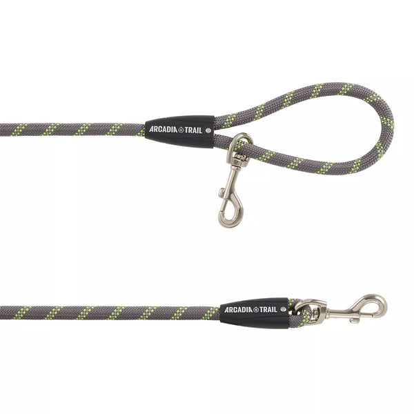 Arcadia Trail® Grey Reflective Multi-Use Rope Leash, 15 ft