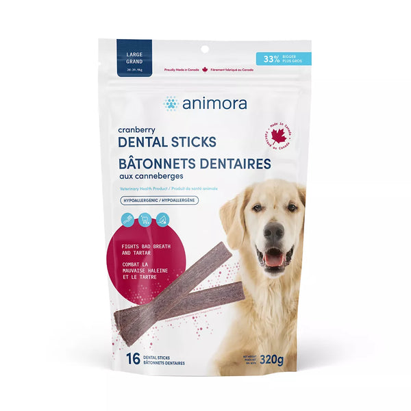 Animora Cranberry Dental Sticks - Large
